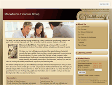 Tablet Screenshot of macwhinniefinancial.com